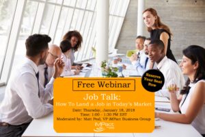 Free Webinar: Job Talk, January 18