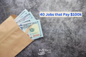 Envelope filled with $100 bills representing high-paying jobs over $100k per year